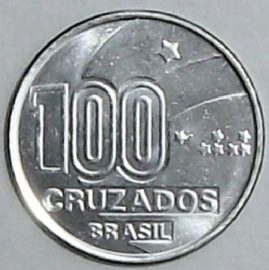 100 cruzados 269x270 - Você sabia que as estrelas nas moedas de Cruzeiro eram sinais em braile?